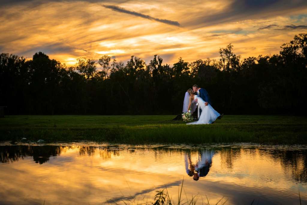 Sunset Wedding Photo