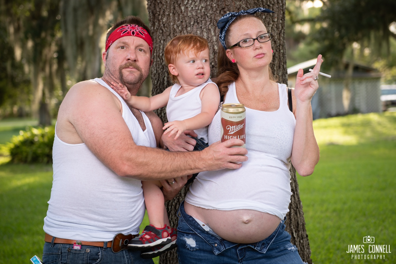 White Trash/Redneck Maternity Shoot.