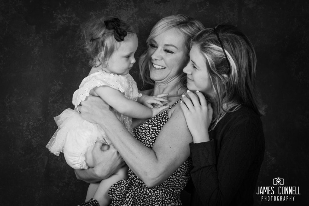 James Connell Photography - Mothers and Children Black and White Portrait Session Promotion
